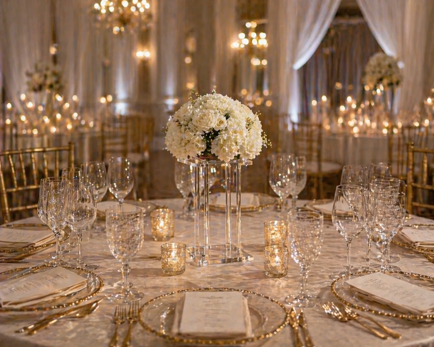 Flowers With Stand / Centerpiece (50 CM - Small)