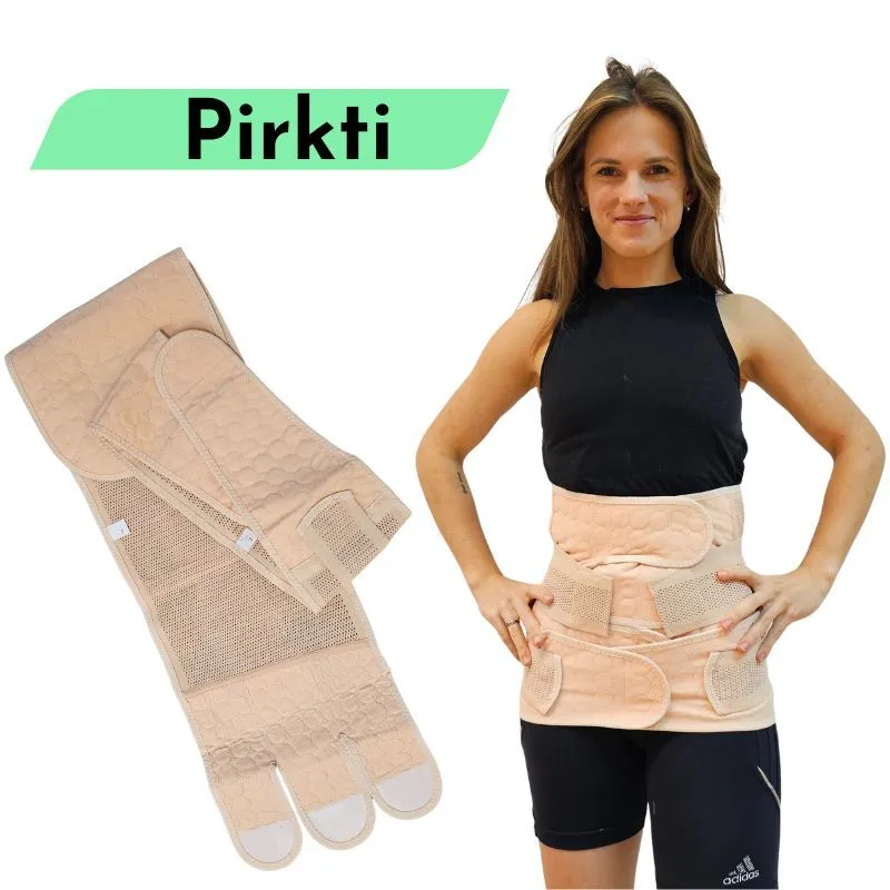 PO gimdymo diržas (dvieju dalių, pirkti)