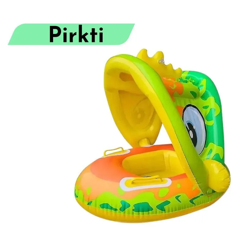 Plaukiojimo ratukas vaikui su apsauga nuo saulės (pirkti)