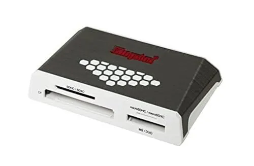 Kingston Digital USB 3.0 Super Speed Multi-Card Reader for SD/SDHC/SDXC/microSD/MS/Compact Flash CF Cards (FCR-HS4)