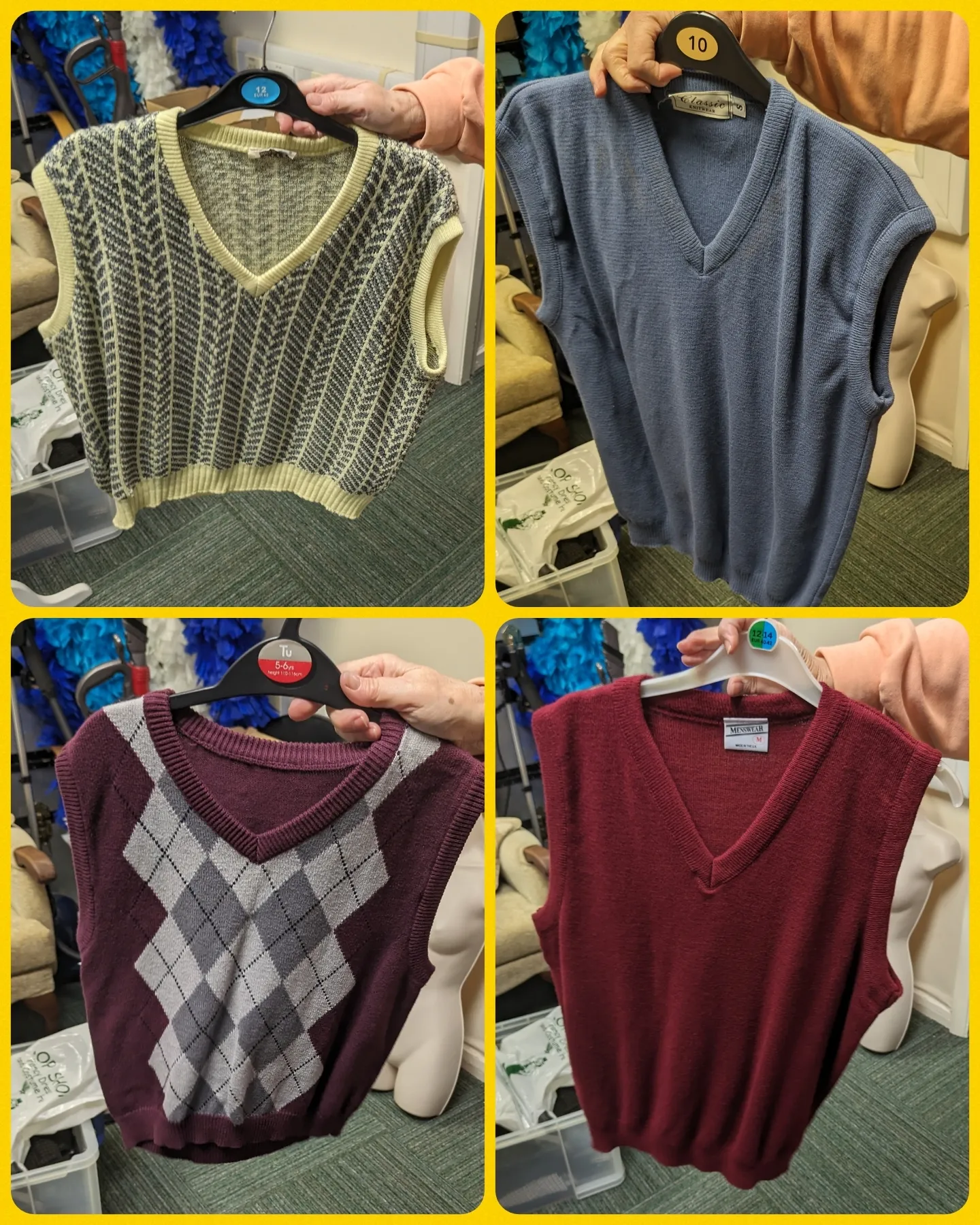 Various pullover style tank top jumpers