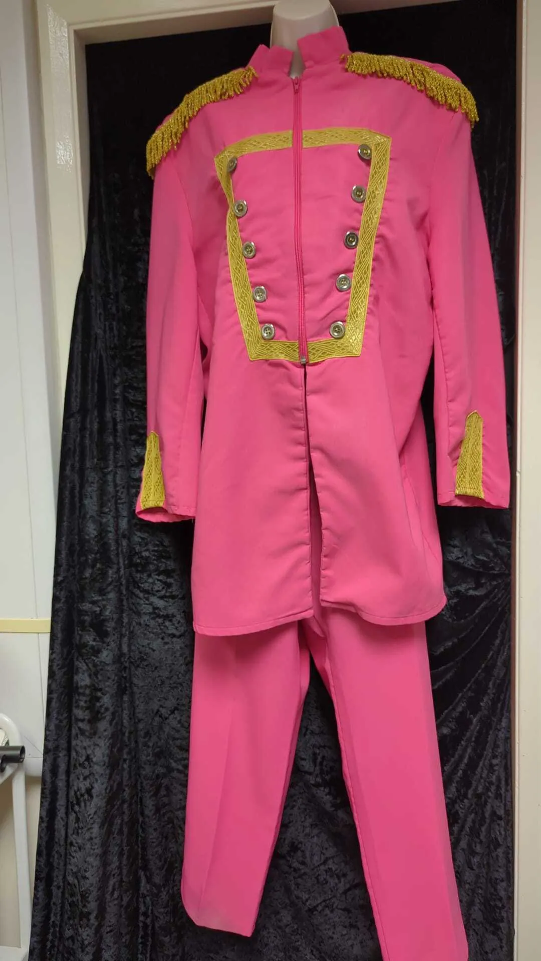 Sergeant Pepper Suit Pink (Jacket & Trousers) - 60's style