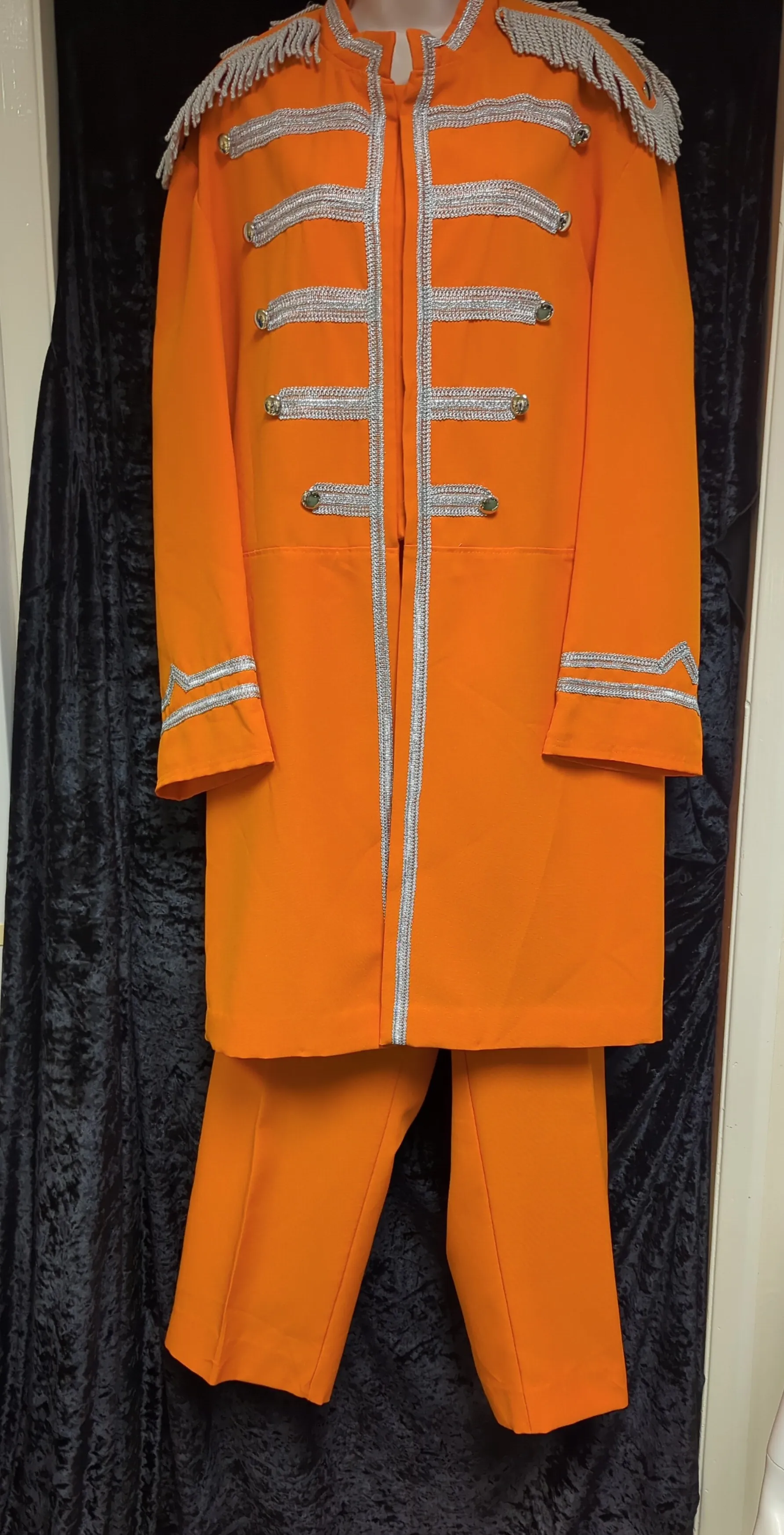 Sergeant Pepper Suit Orange (Jacket & Trousers) - 60's style