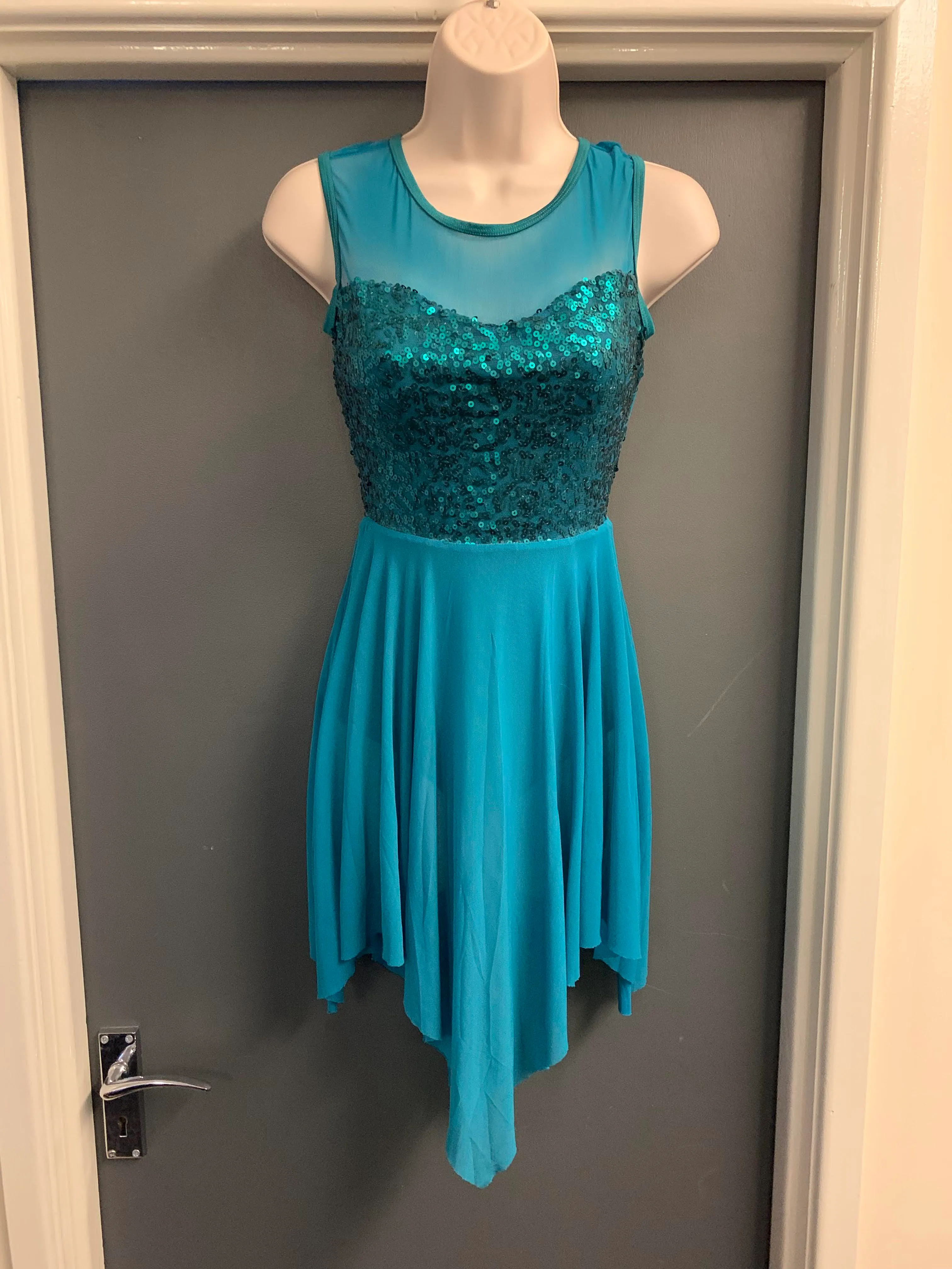 Turquoise lyrical dress