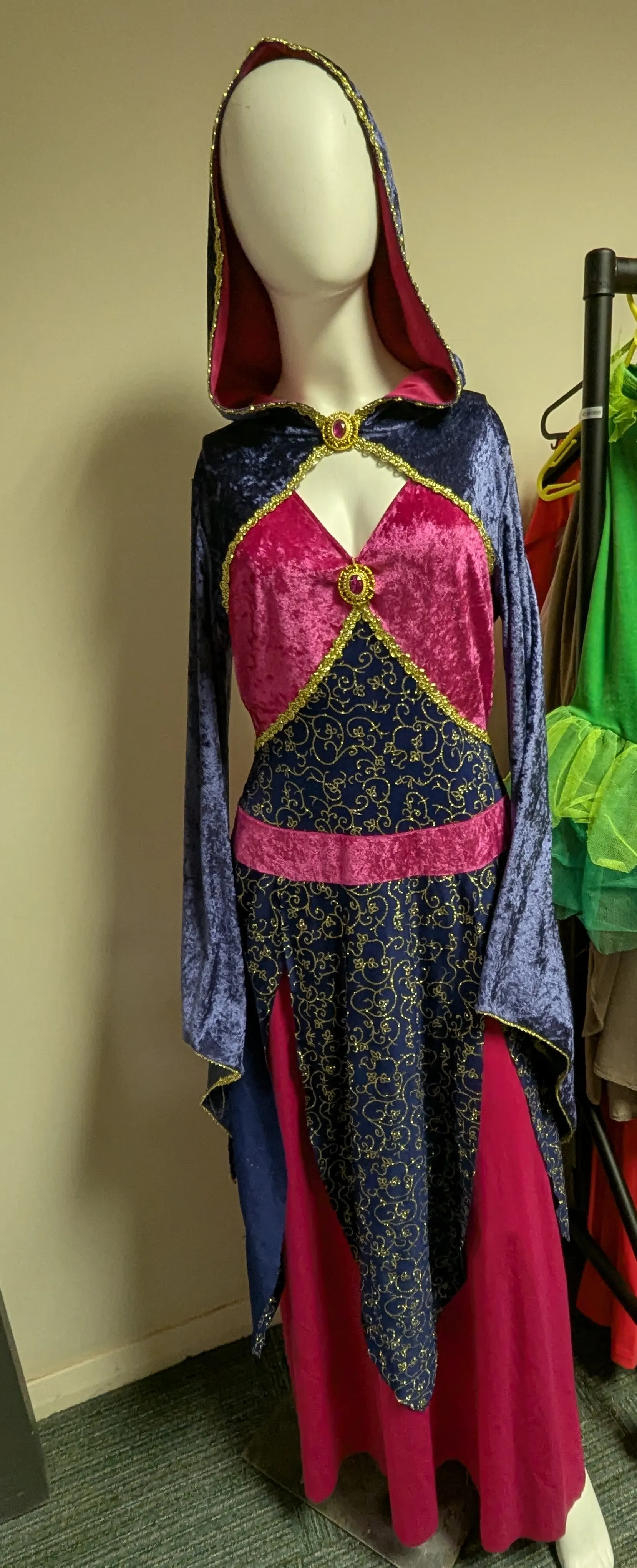 Medieval dress with hood