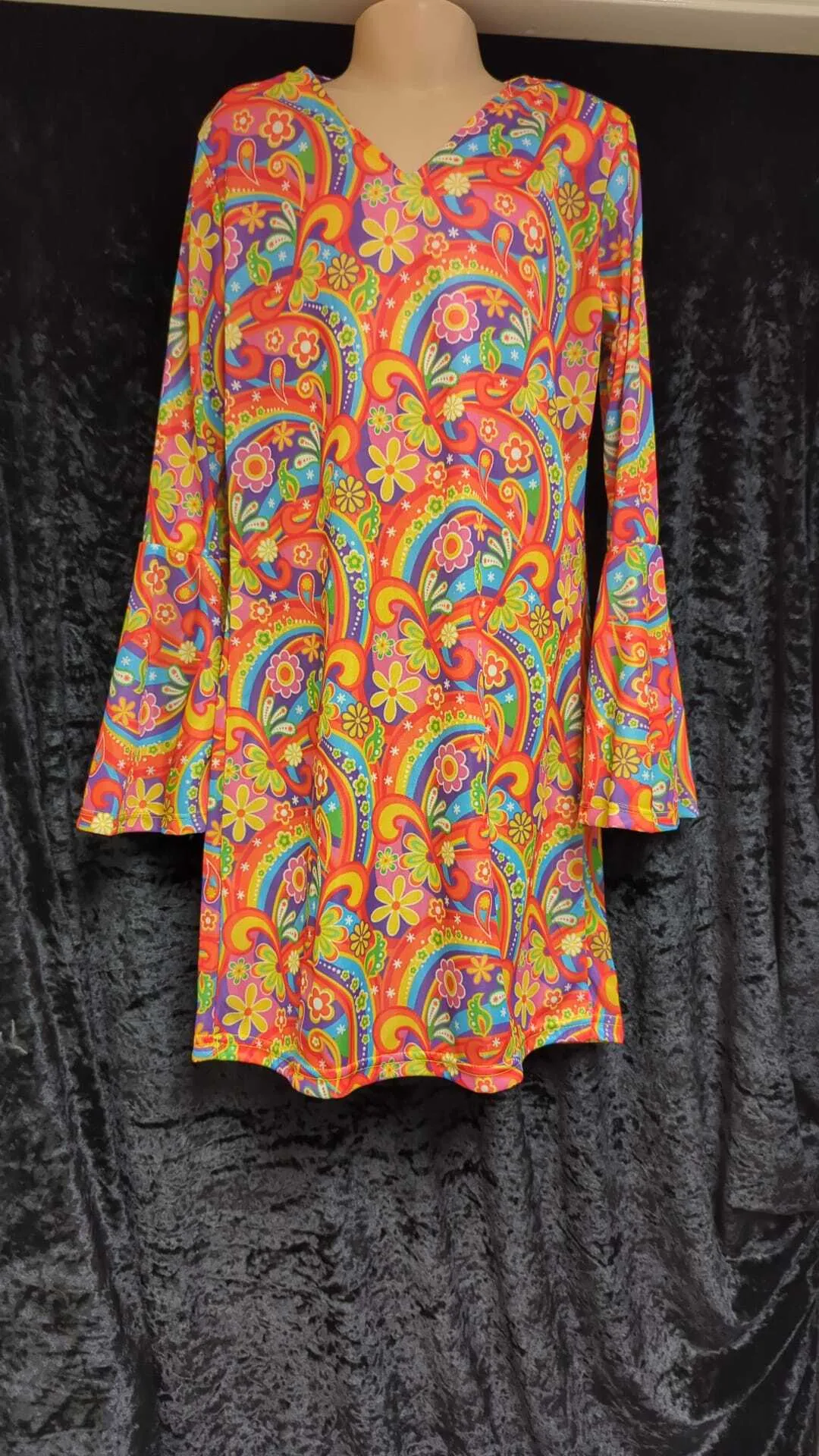 Psychedelic Dress - 60s Style 