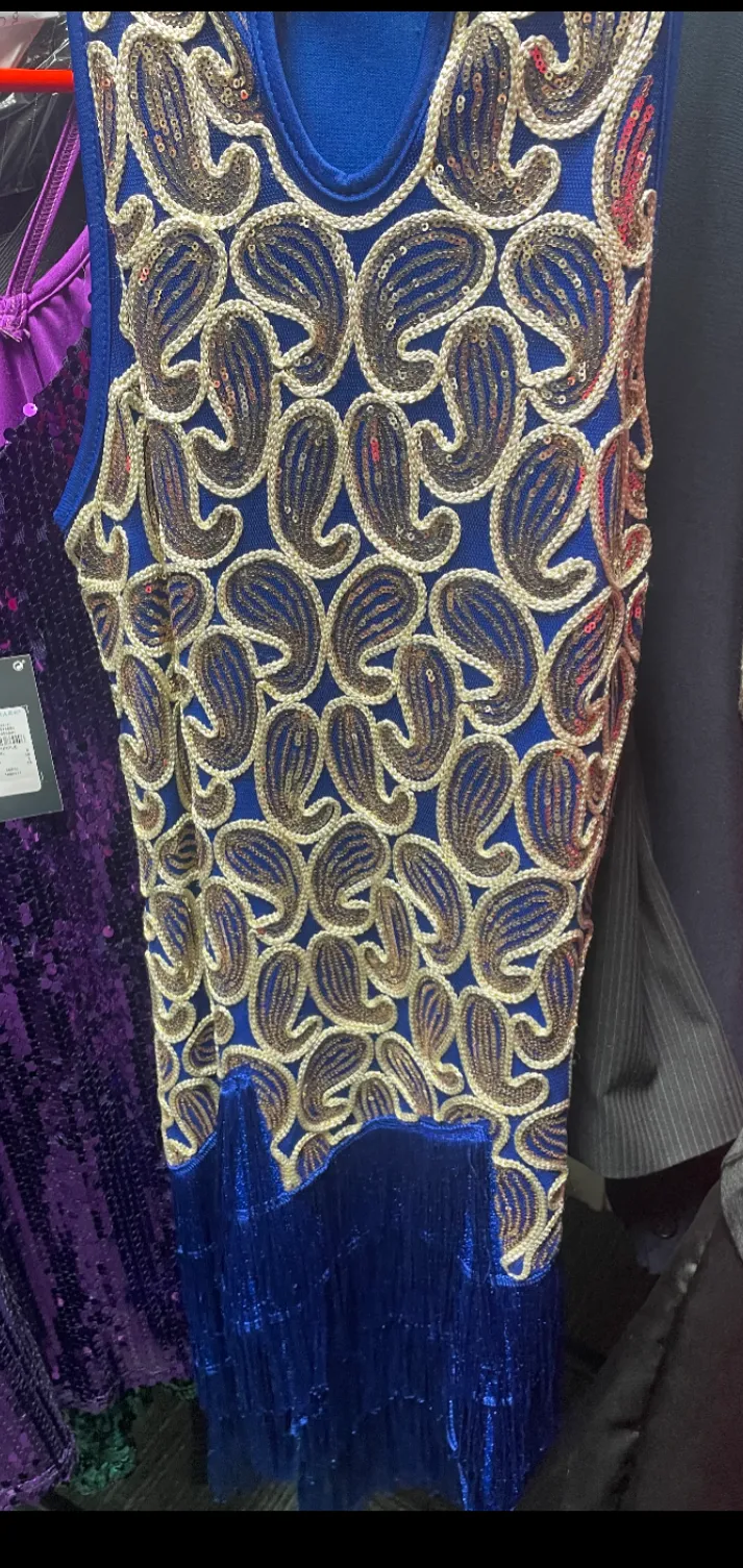 Blue 1920's dress