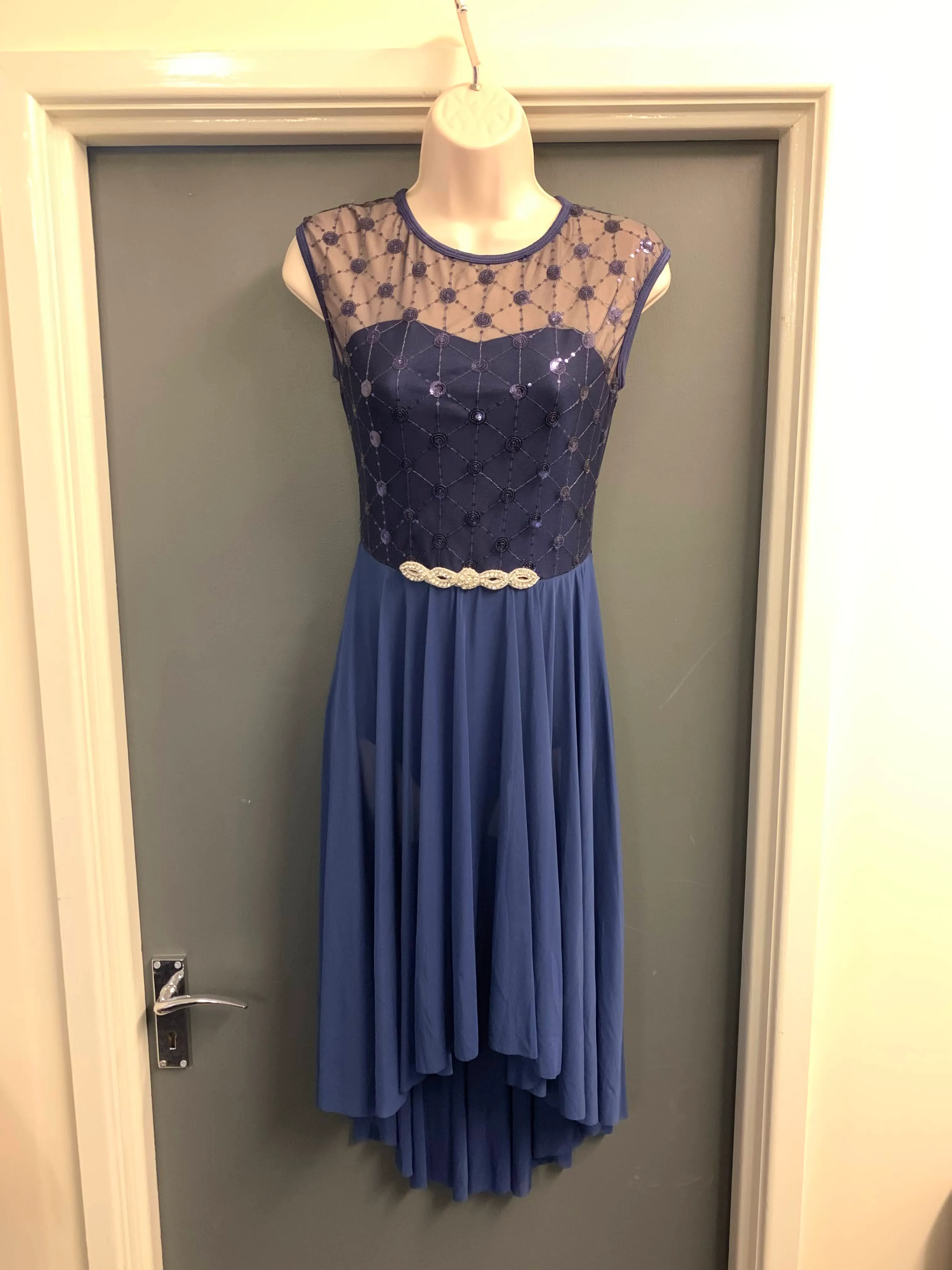 Navy blue lyrical dress