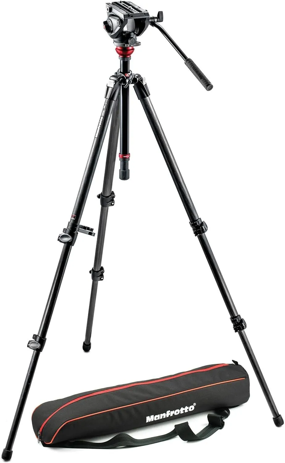 Statyw Manfrotto MVH500AH (głowica) + 190 XV (nogi)