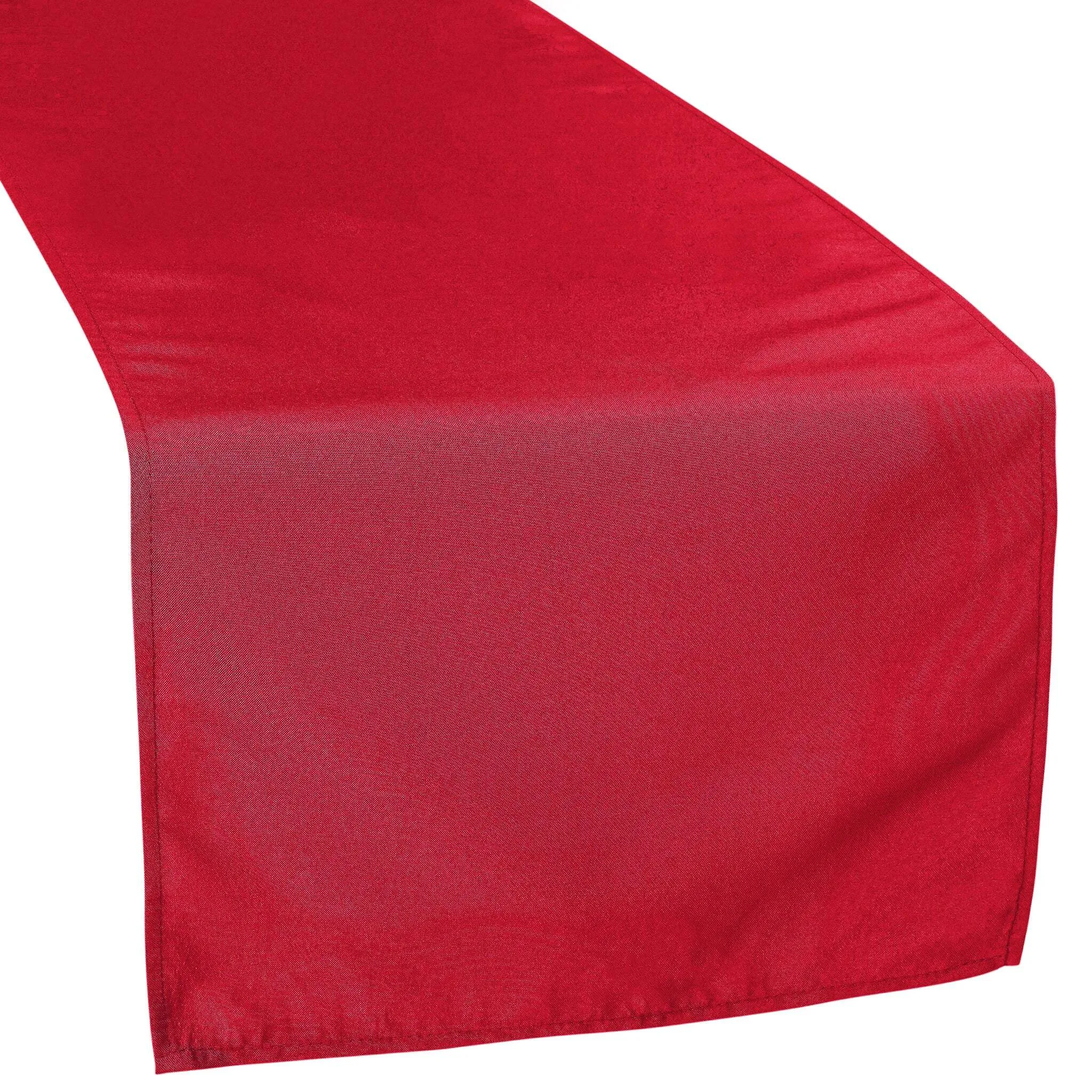 Red Polyester Table Runner