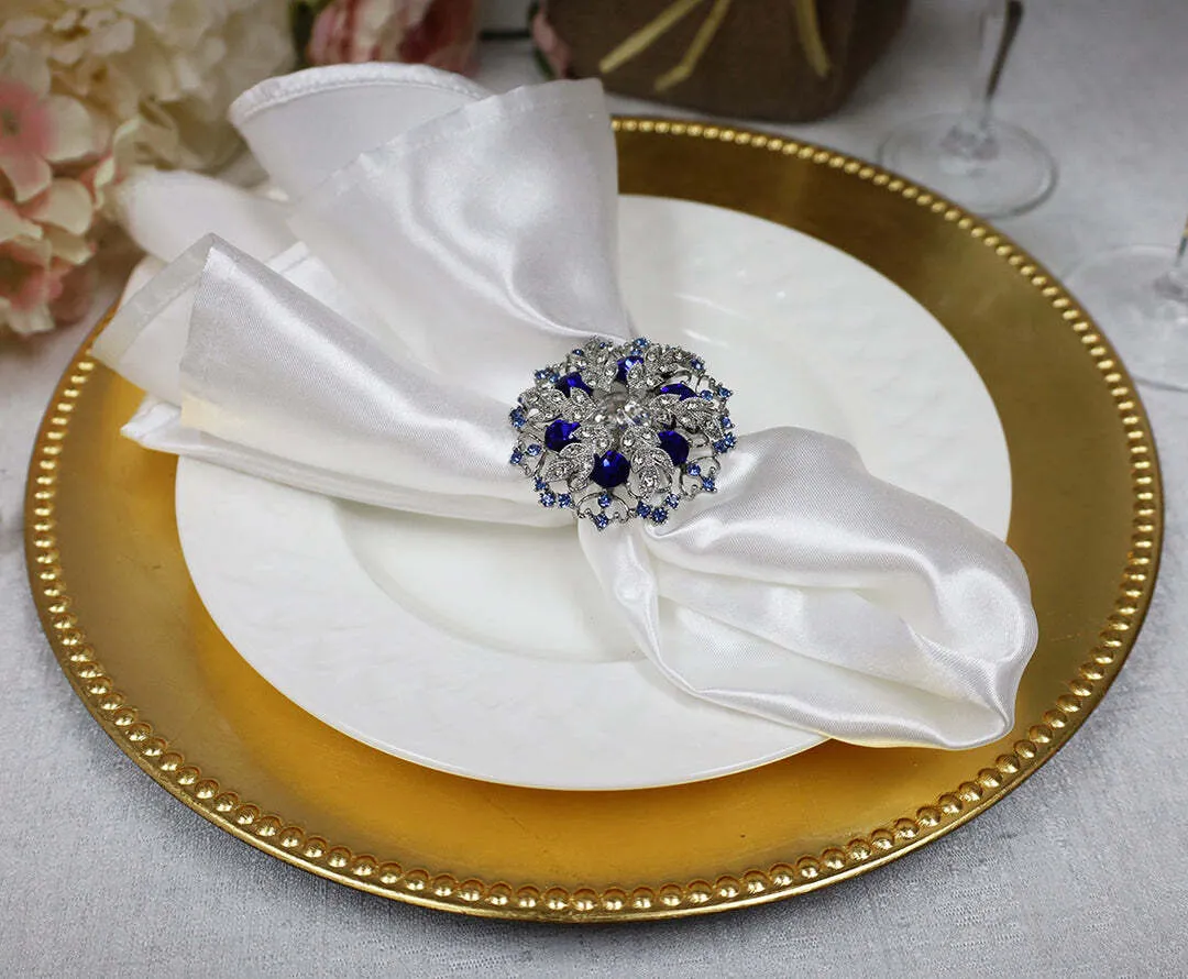 White Satin Napkins