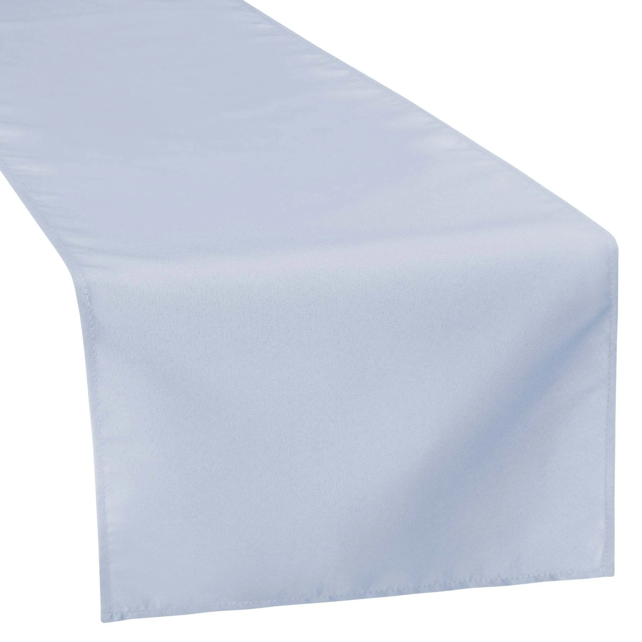 Dusty Blue Polyester Table Runner