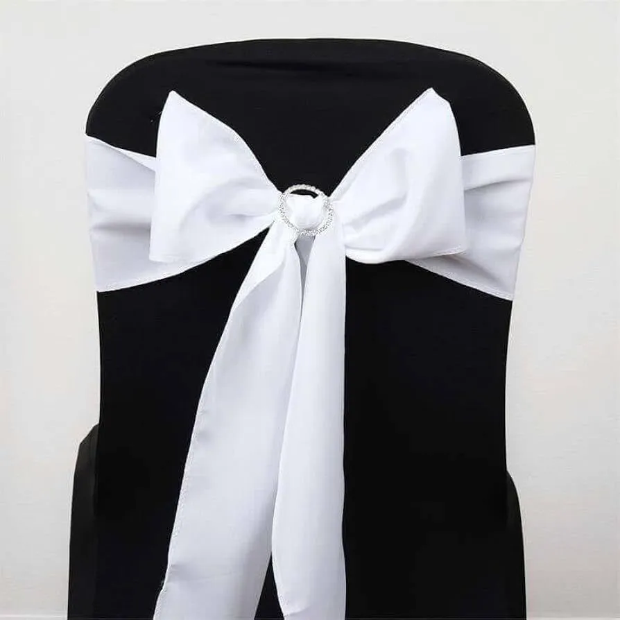 White Polyester Sash