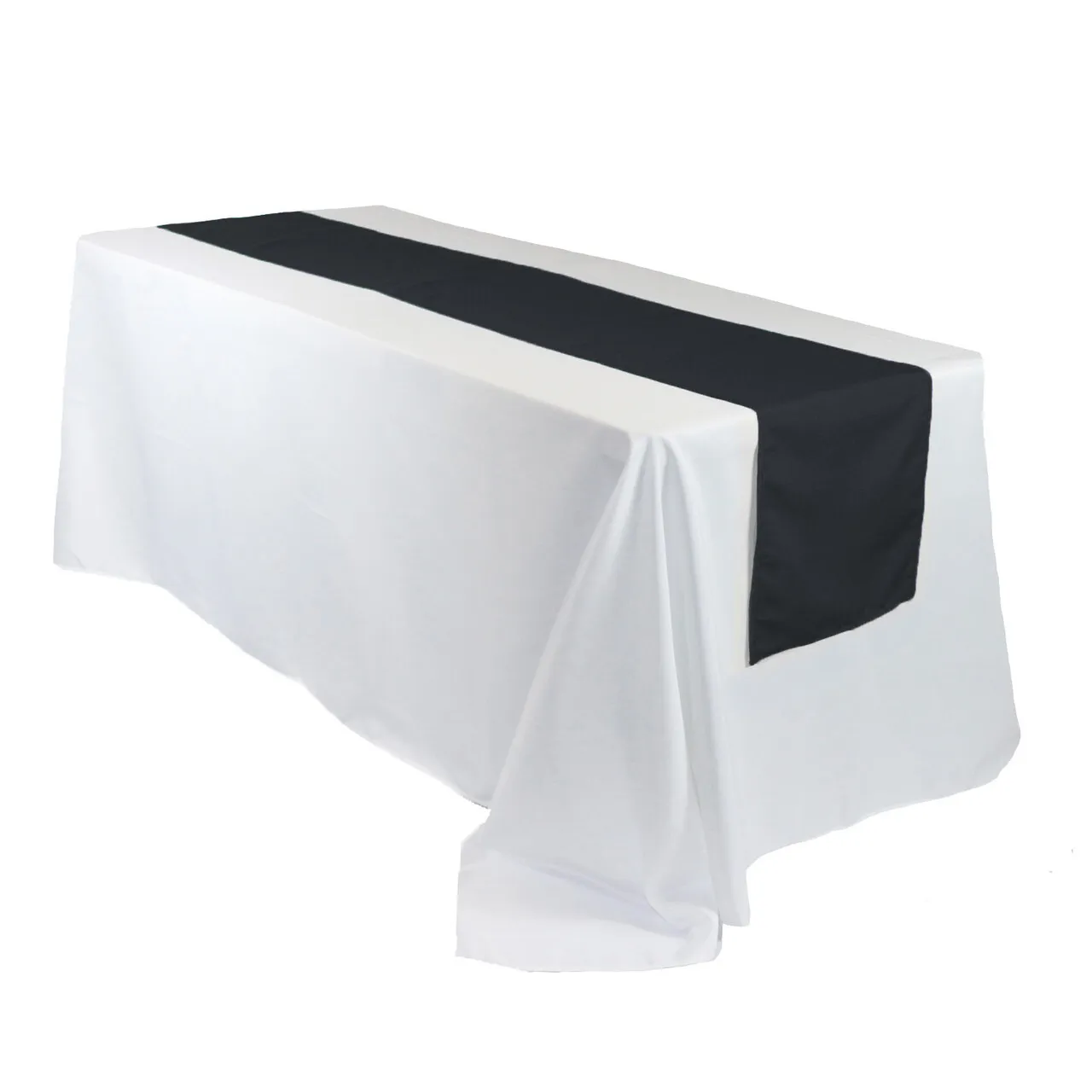 Black Polyester Table Runner