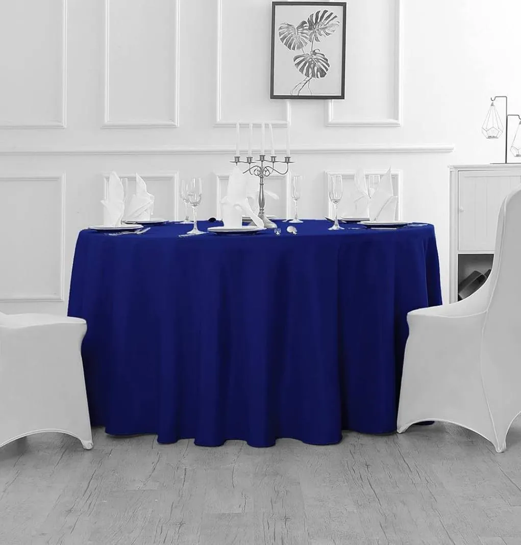 Royal Blue 70in Round Tablecloth