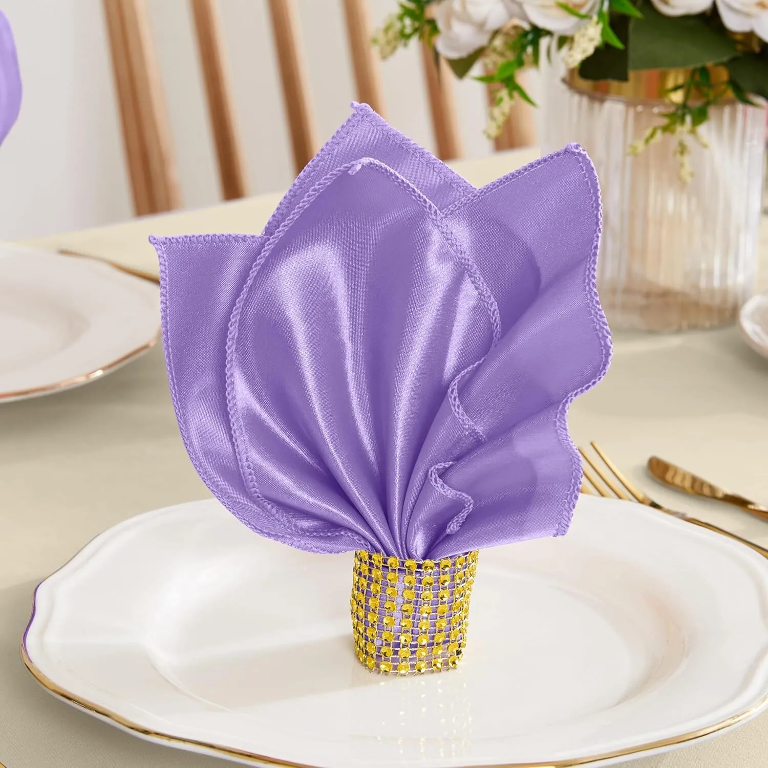 Lavender Polyester Napkins