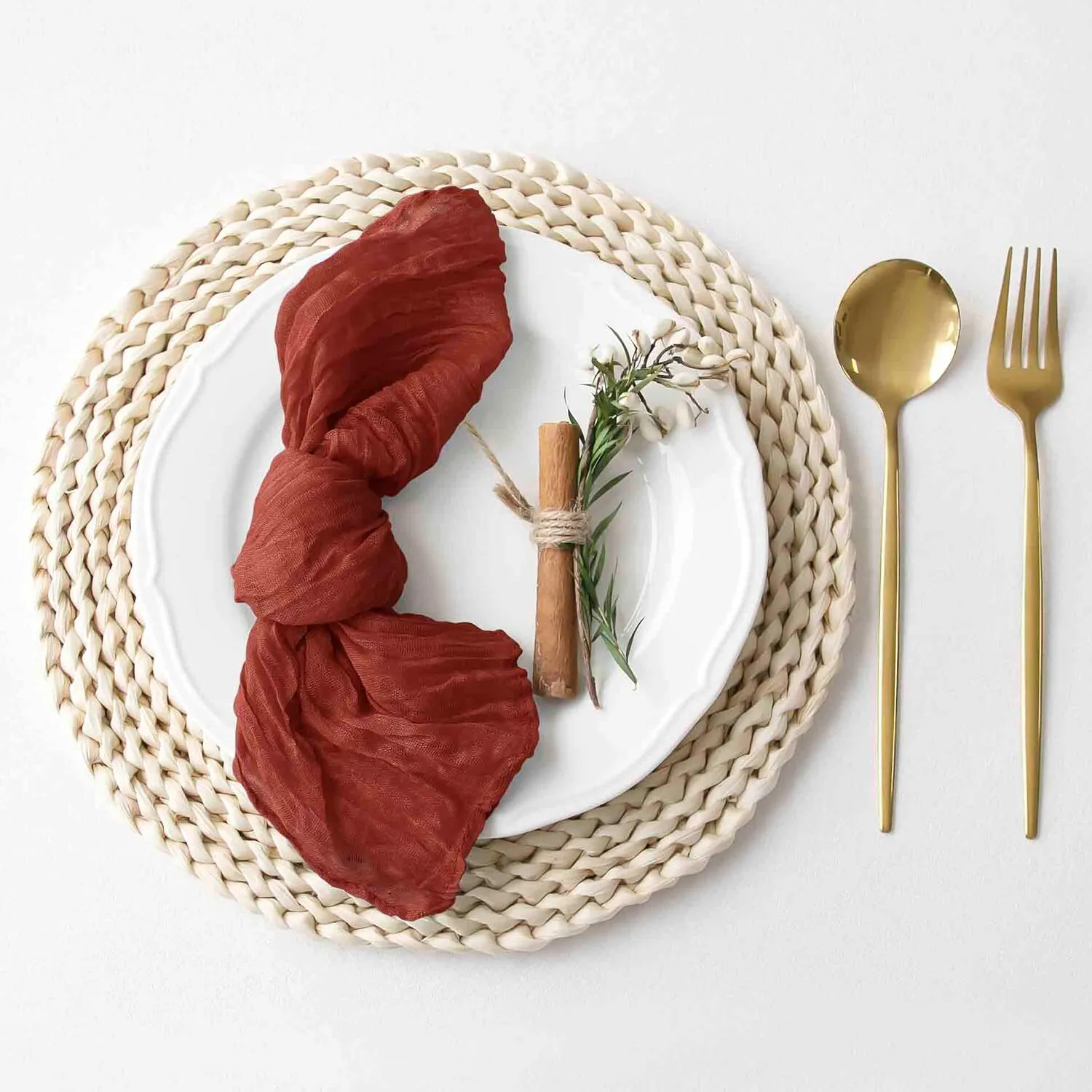 Terracotta Cheesecloth Napkins