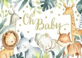 Oh Baby Jungle Backdrop