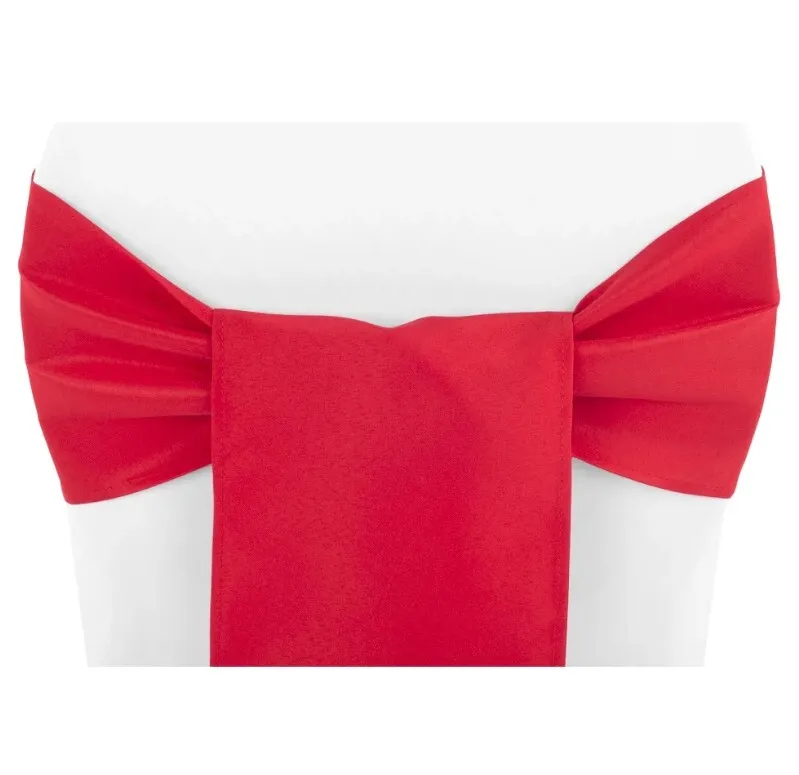 Red Polyester Chair Sashes