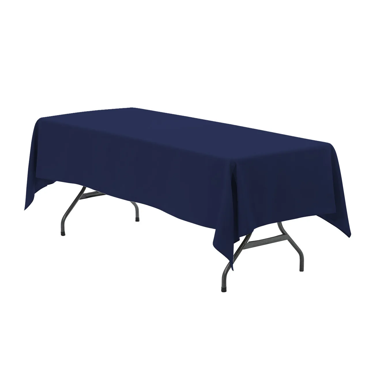 Navy Blue Polyester Tablecloth 60 x 102 inch Rectangle