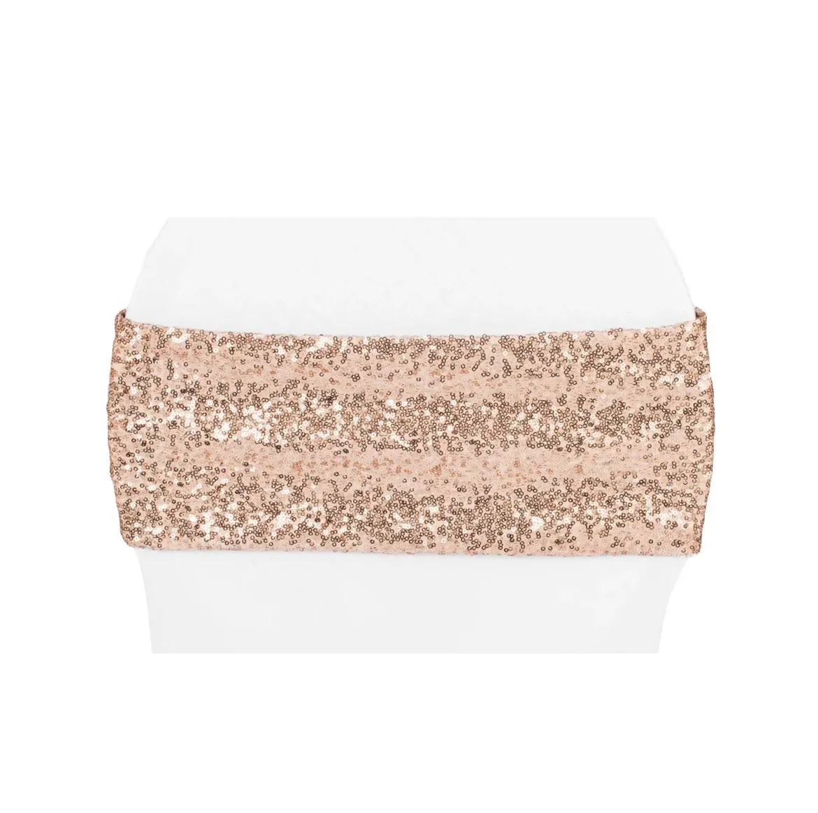 Rose Gold Sequin Spandex Sashes