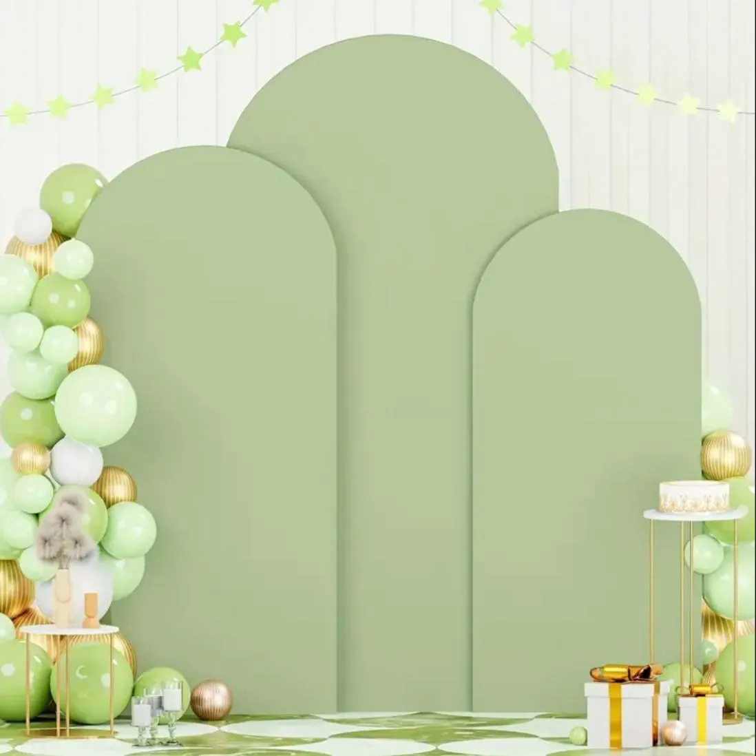 Green Arch Backdrop Stand Cover