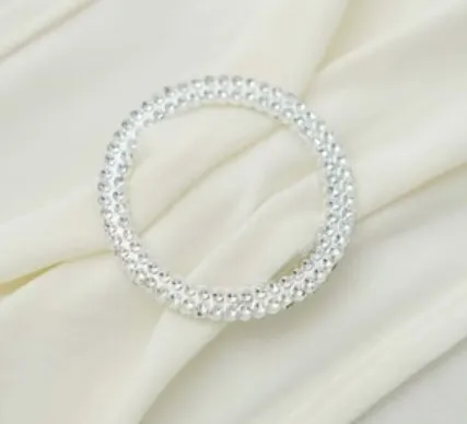 Silver Diamond Circle Chair Sash Pin