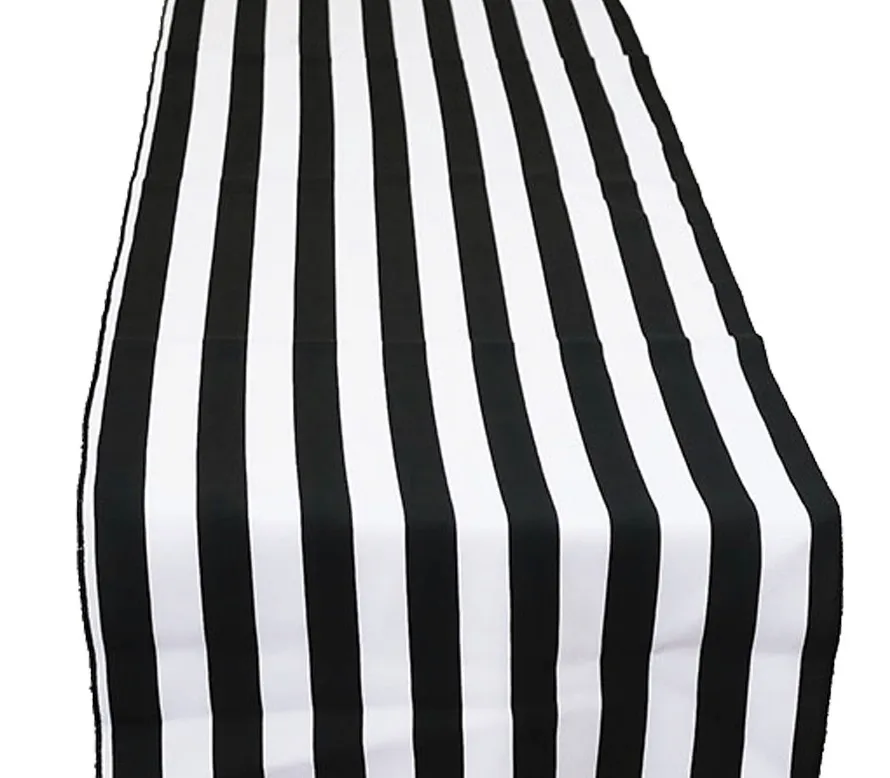 Black And White Stripe Table Runner