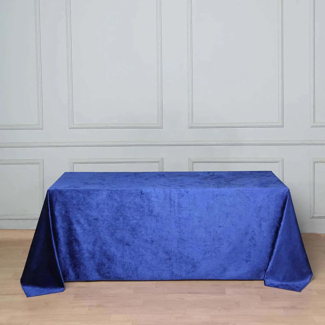 Royal Blue Satin Rectangle 90x132 inch Tablecloth