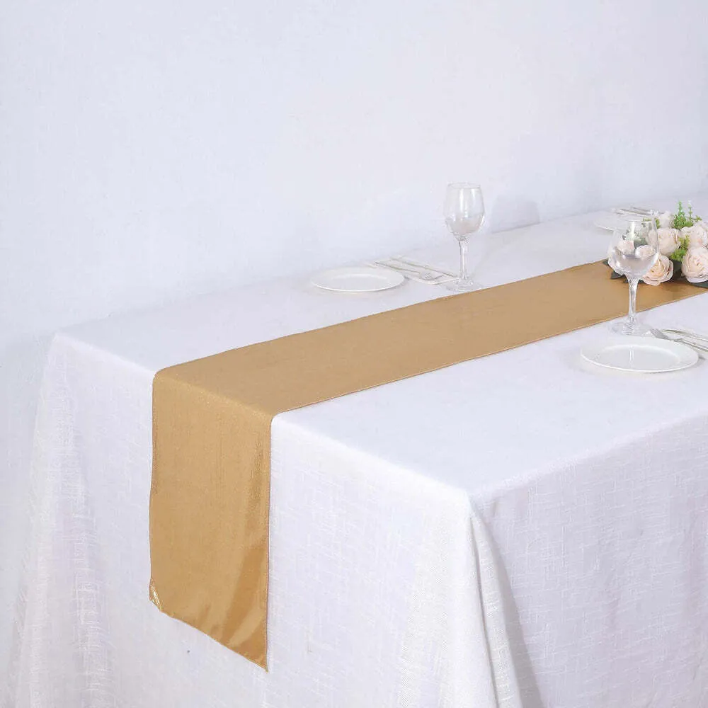 Gold Polyester Table Runner
