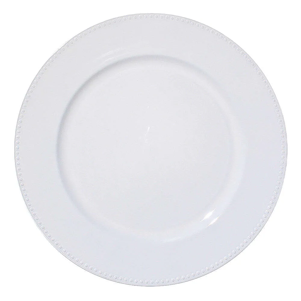 White Charger Plate
