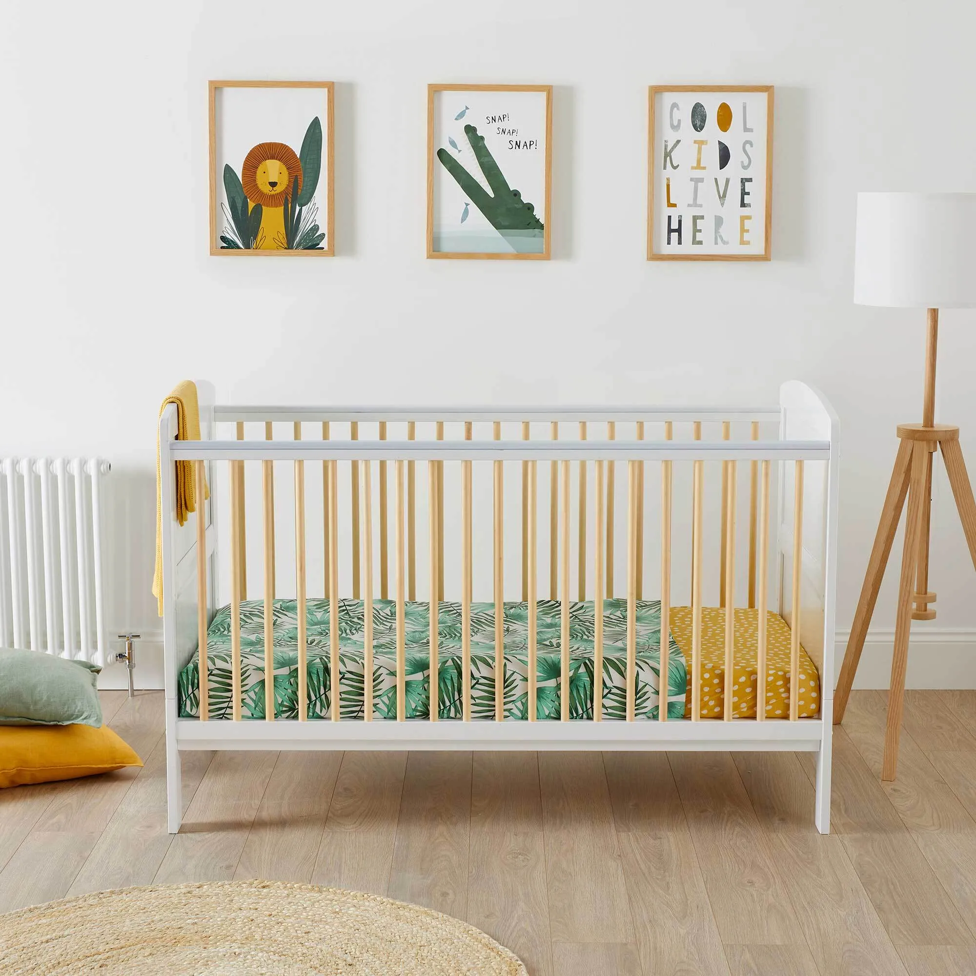 Full Size Cot Bed with Mattress (Sides Optional)