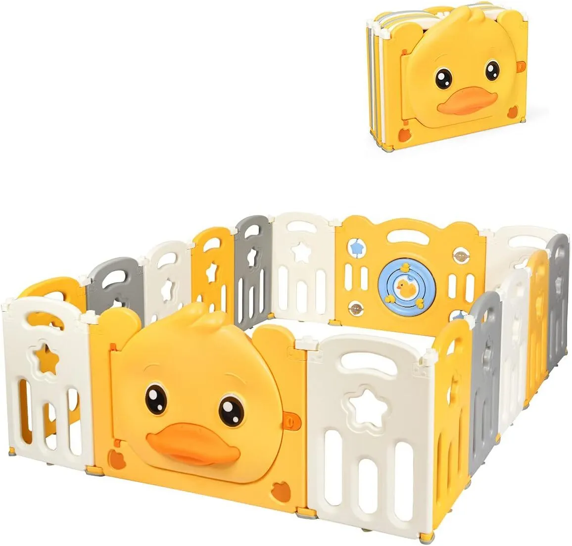 Foldable Baby Playpen with Play Matt