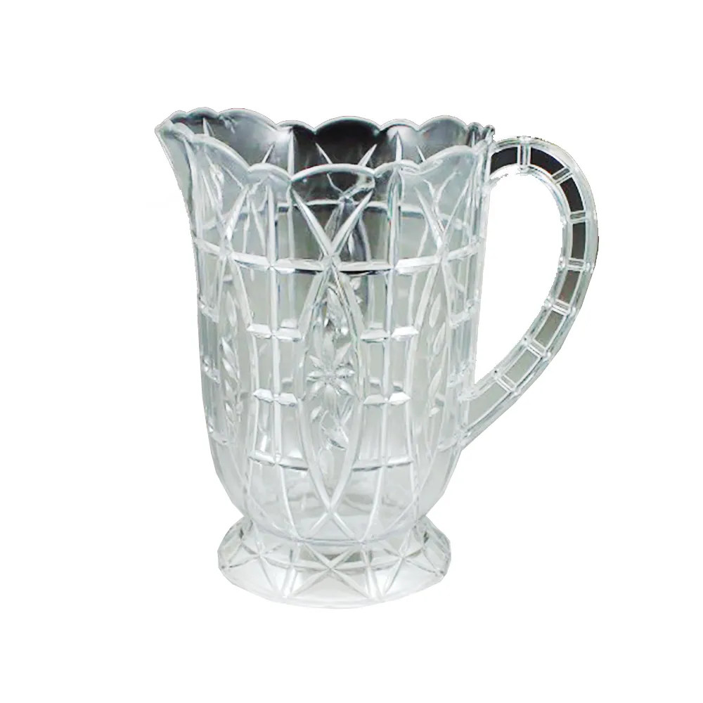 plastic crystal cut pitcher