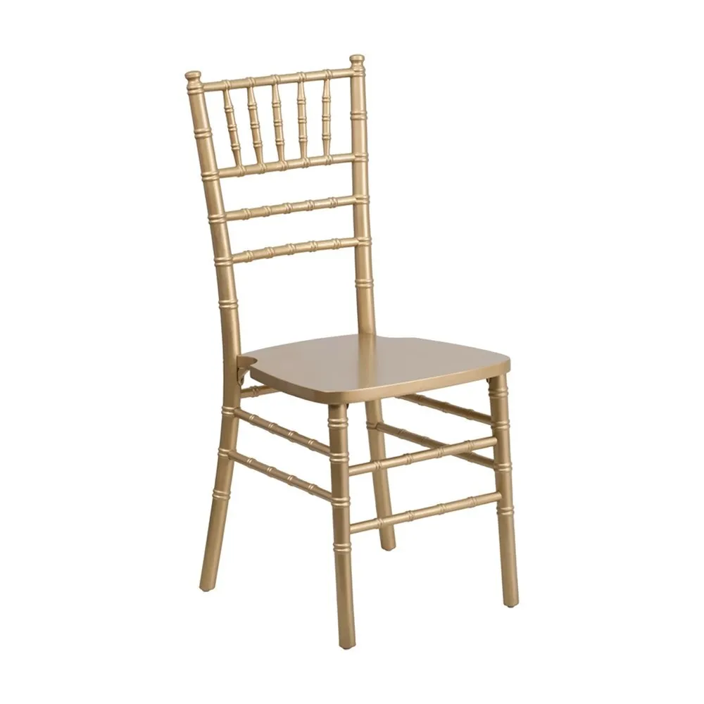 Gold Chiavari chairs