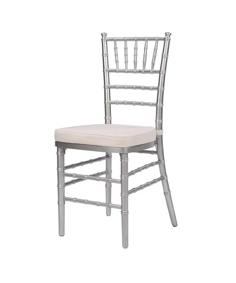 silver Chiavari chairs