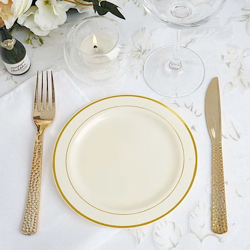 6" Gold Trimmed Plates