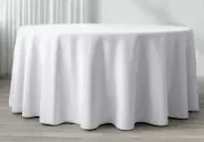 120" (Hangs to the floor on a 60" Round Table)
