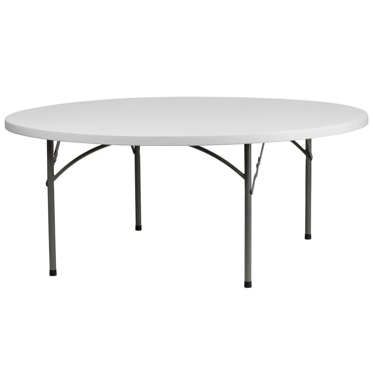 6' round plastic tables