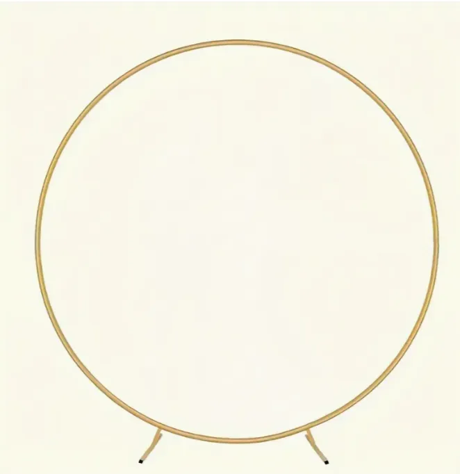 7.2ft Gold Round Backdrop Stand