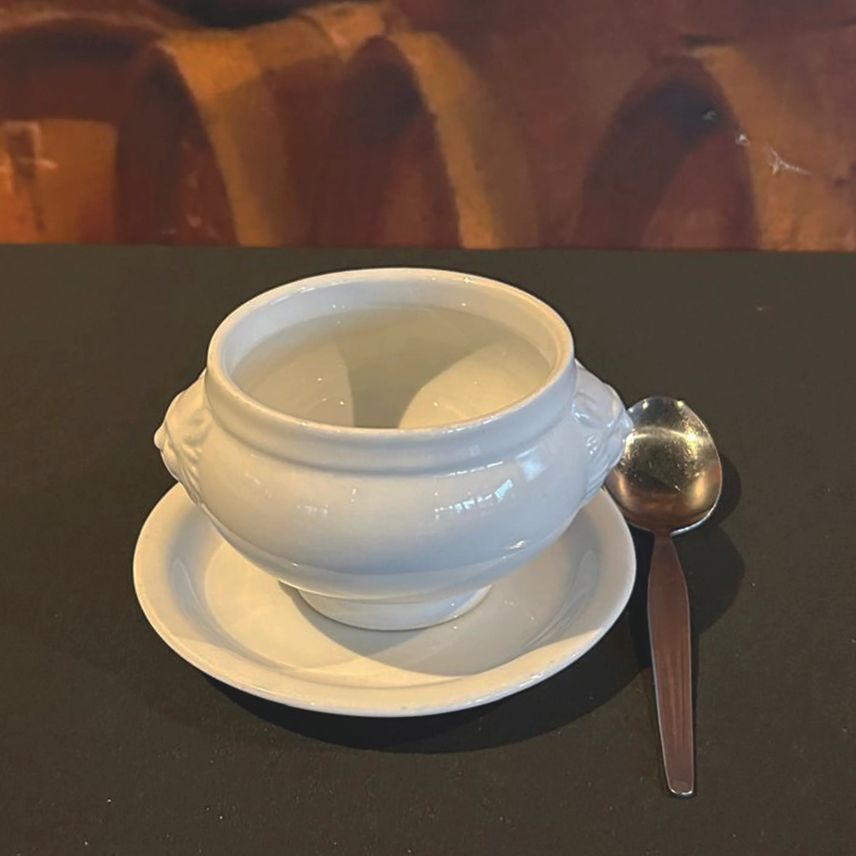 Soepkom set - Leeuwenkop wit 35c