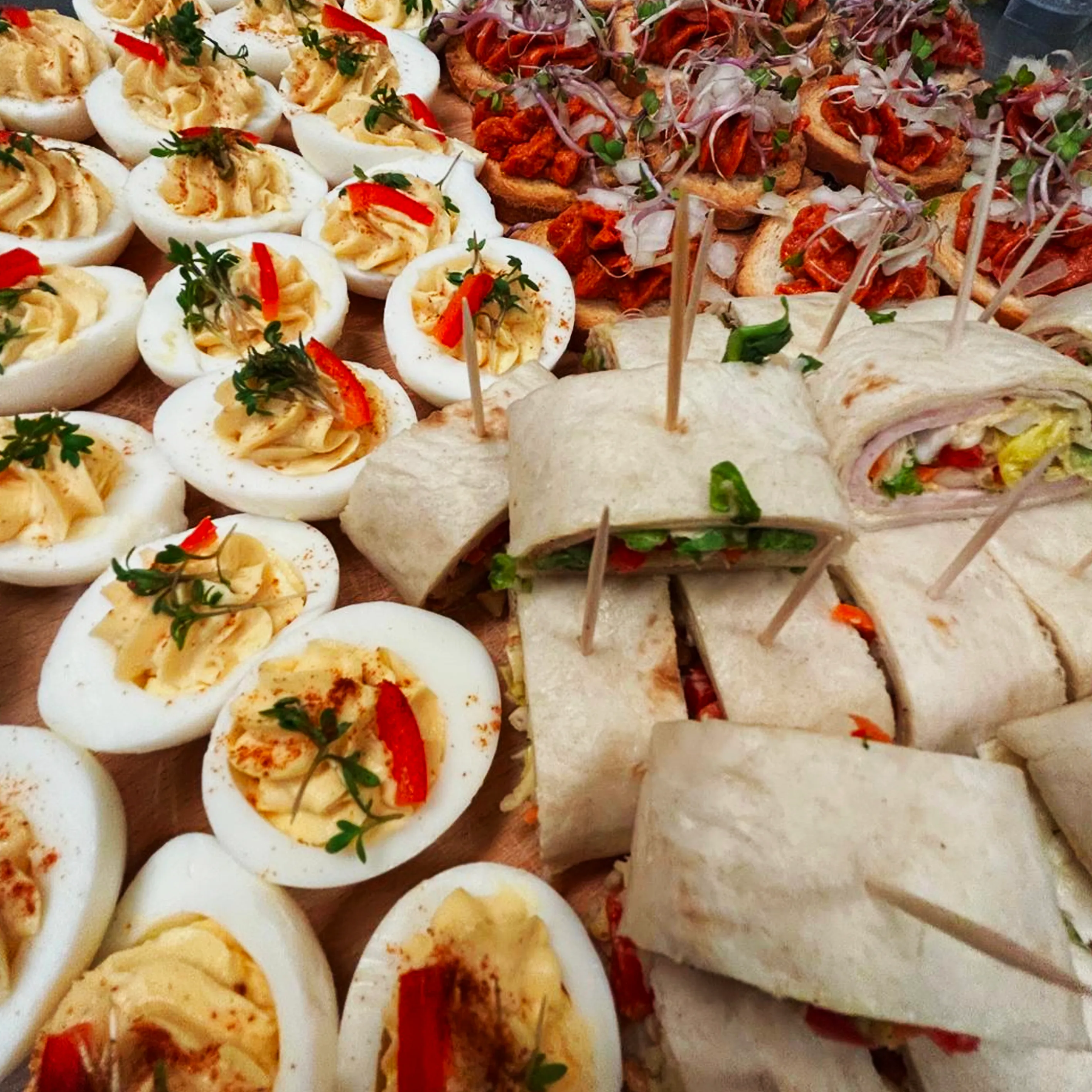 Luxe hapje schaal 3 p.p. (koud)