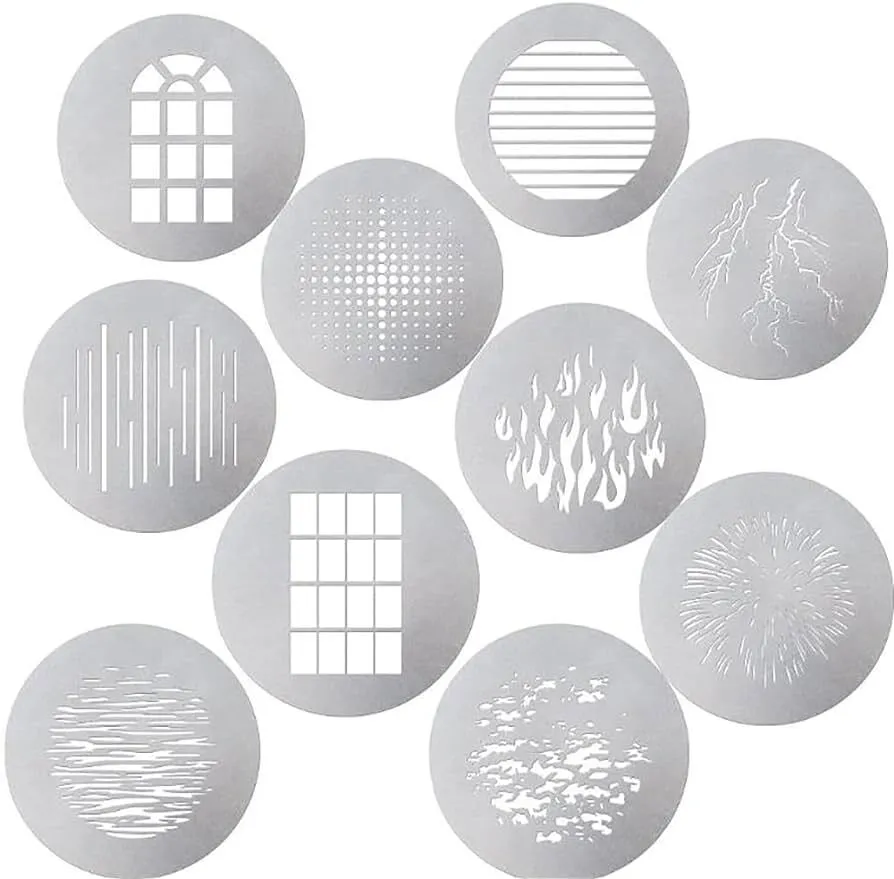 10 gobos para Aputure spotlight