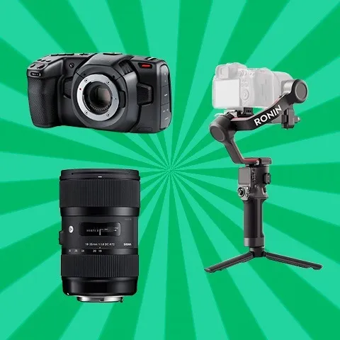 Pocket 4k + DJI RS 3 Pro + Lente