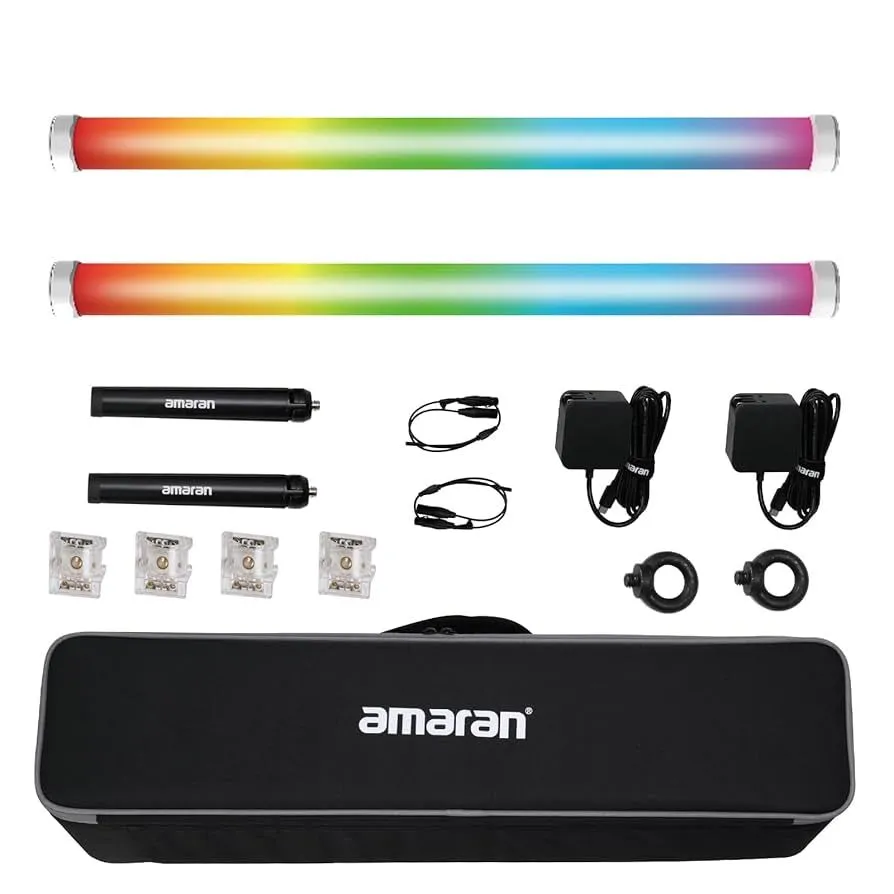 1 Amaran PT4c RGB y 4 Amaran PT2c RGB Led Pixel Tube Light