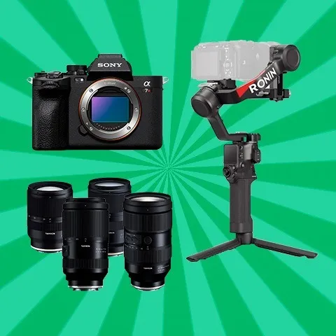 Sony a7R V + Lente + DJI RS gimbal