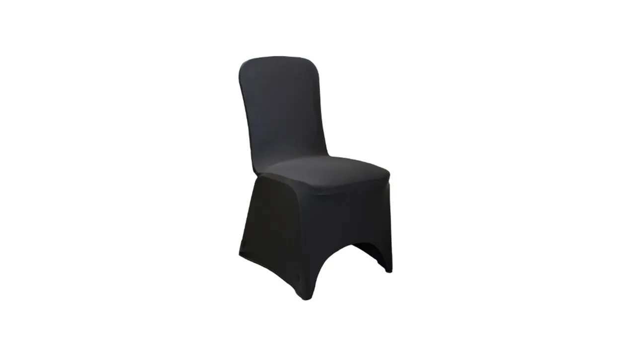 Black Spandex Chair Cover 