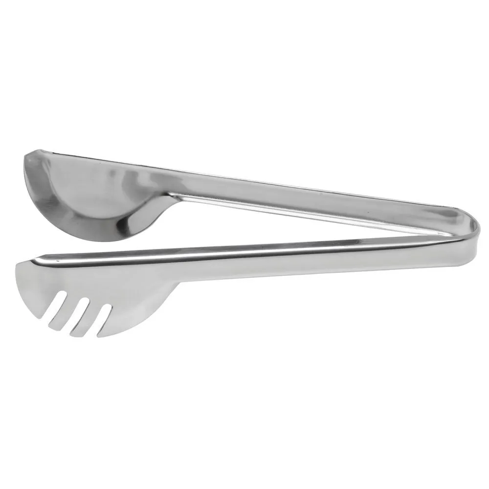 Long Silver Oval Tongs