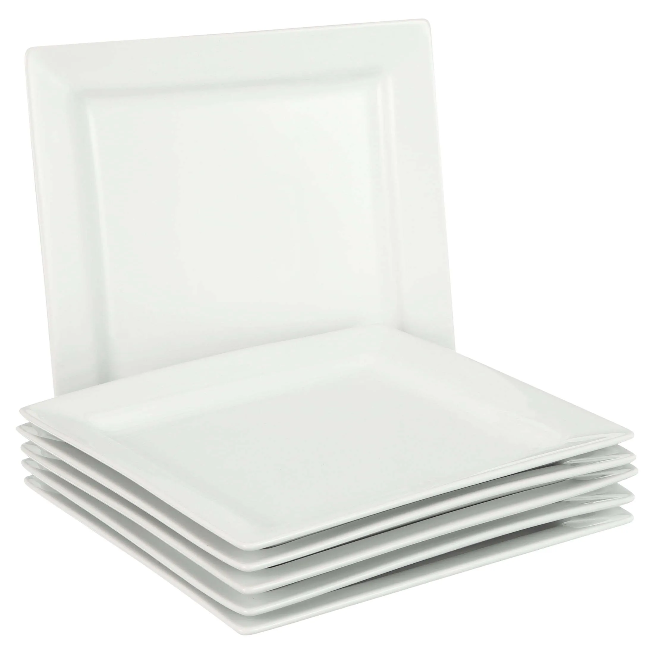 China-White-Charger/Dinner Plate- Square 12" Please rinse or wipe free of food prior to returning