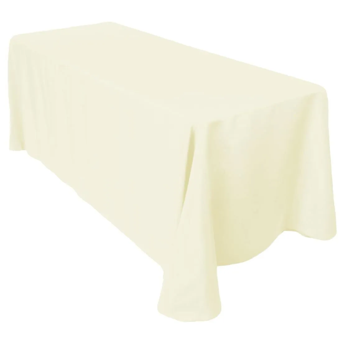 Ivory Linen Tablecloth 90x156 
